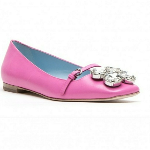 NWT Kate Spade Frances Valentine Crystal Flats - Picture 5 of 8